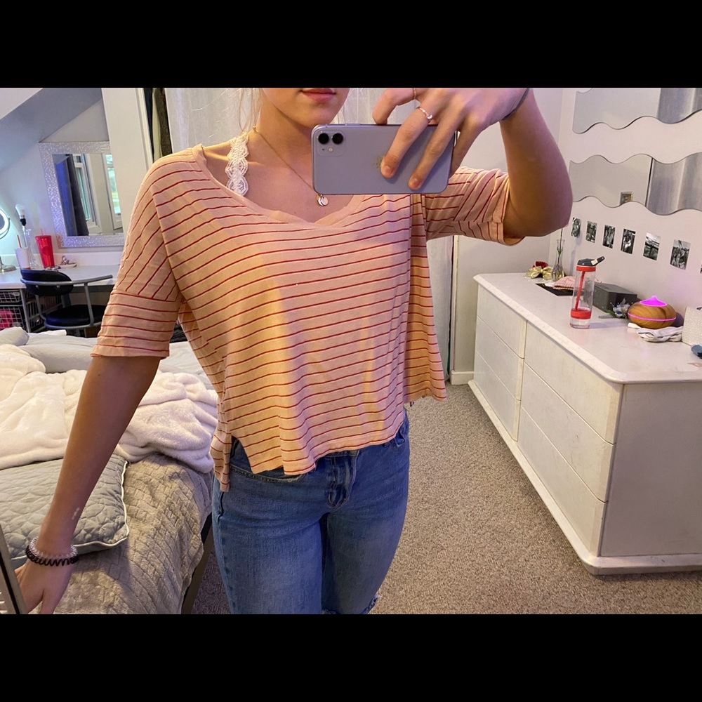 Striped Crop top